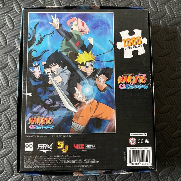 VTG Naruto Shippuden Team Puzzle 1000 piece The OP Usaopoly 19" X 27" Anime - Picture 2 of 5